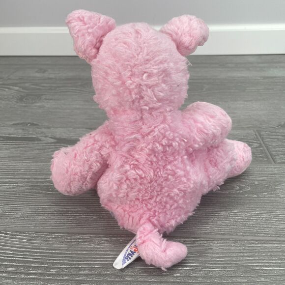 Mary Meyer Pink Pig Plush Floppy Stuffed Farm Animal Soft Shaggy Fluffy Fur - Picture 4 of 9